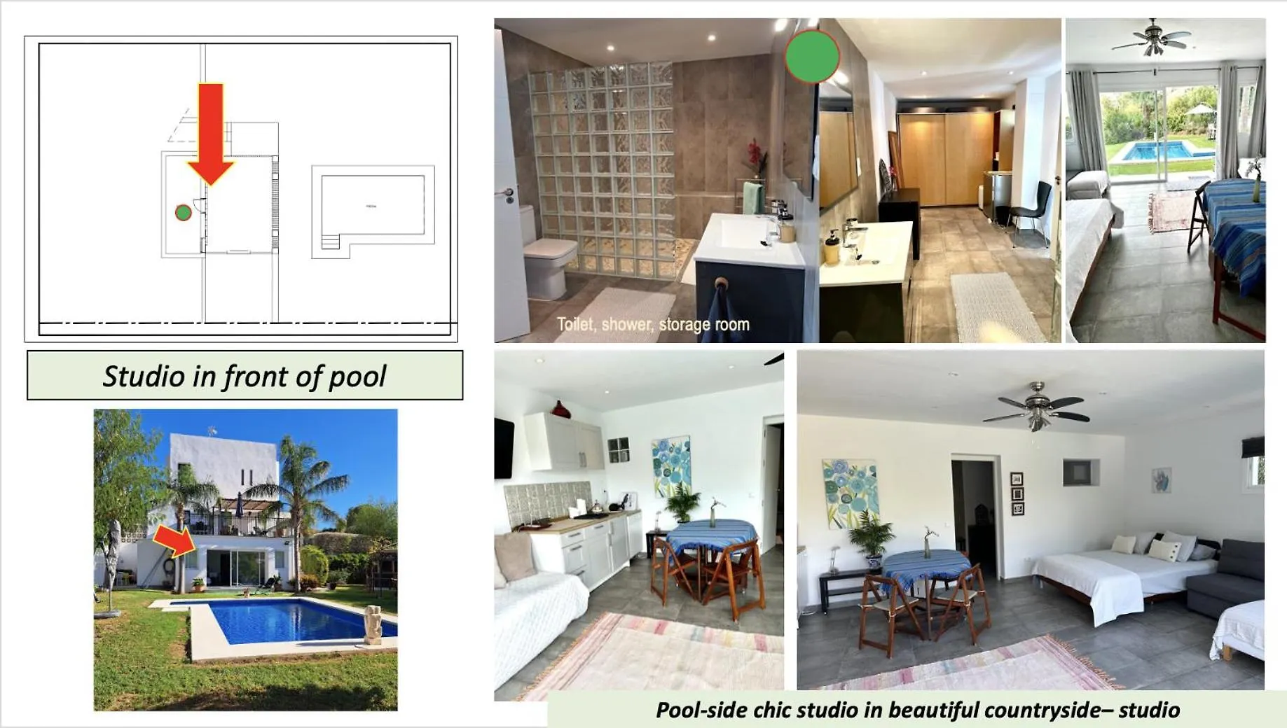 Pool-Side Chic Studio In Beautiful Countryside Mijas Spain